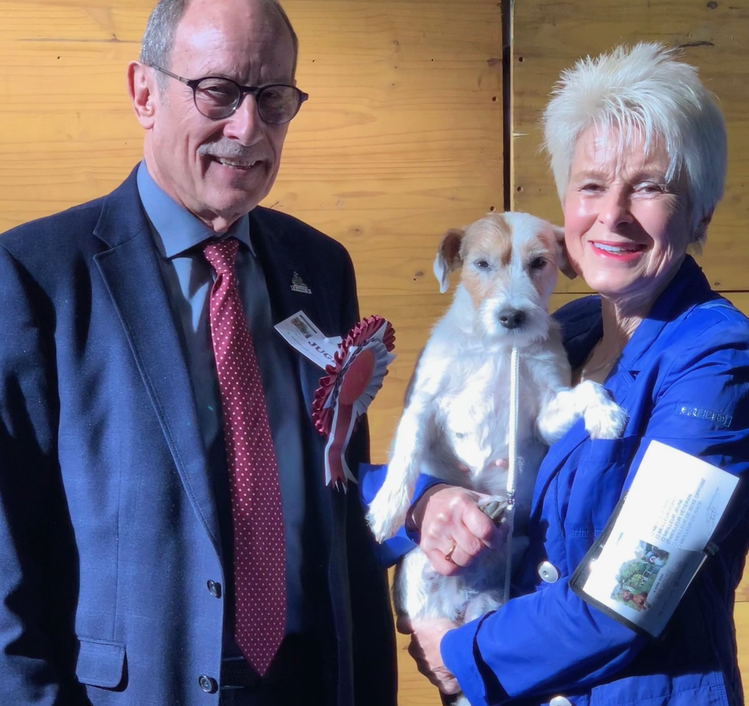 Nationale Hunde Ausstellung Mulhouse CACS - Richter mit Eilane und Frivole