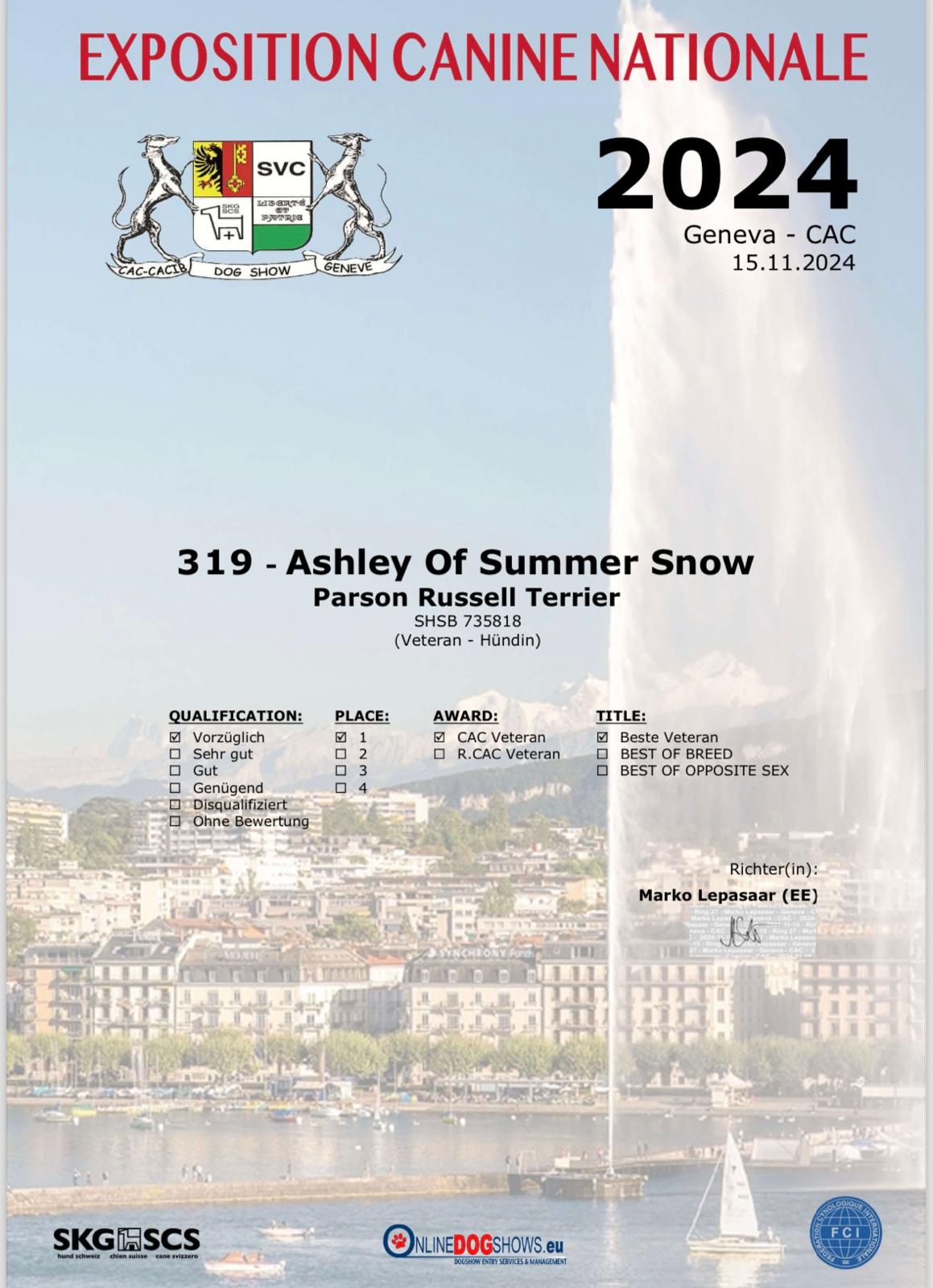 Ashley of Summersnow CAC 319-15112024